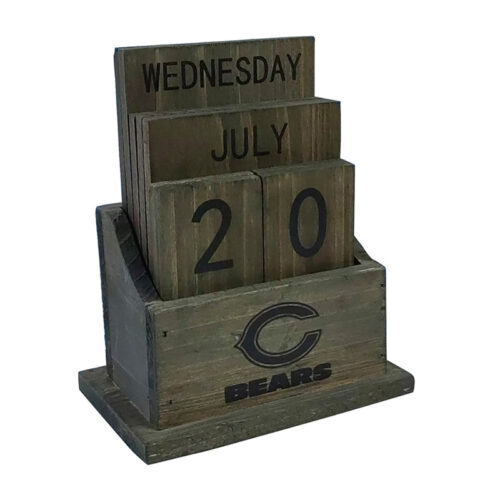 Imperial-Chicago-Bears-Rustic-Wood-Desk-Calendar2