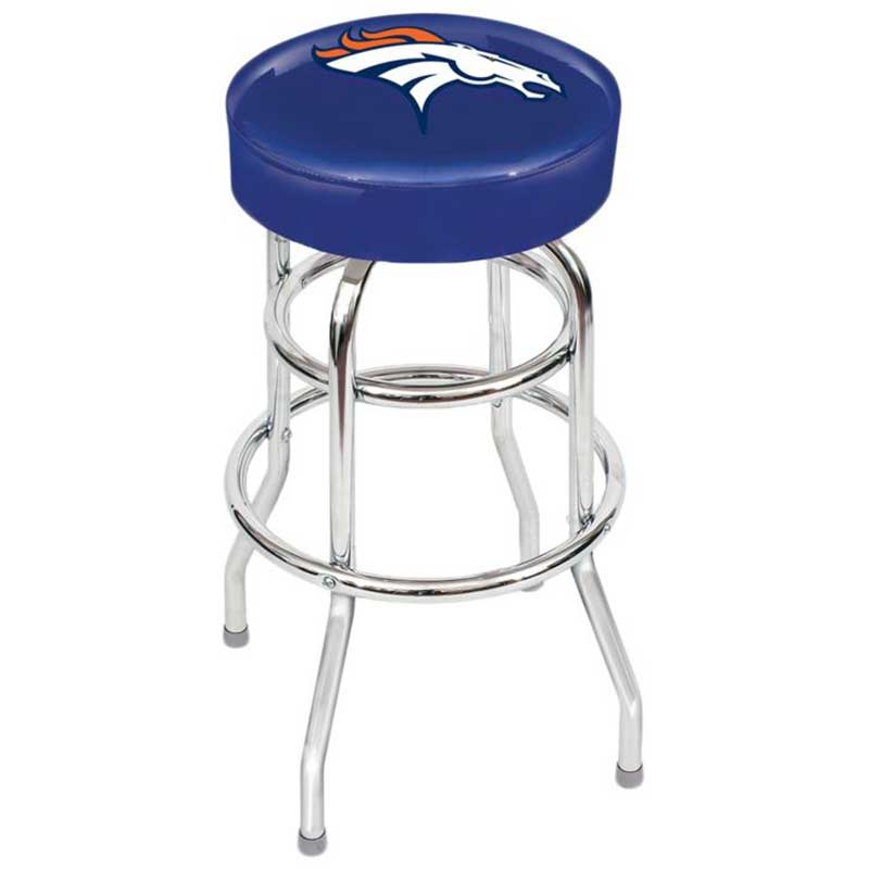 Imperial Denver Broncos Chrome Bar Stool