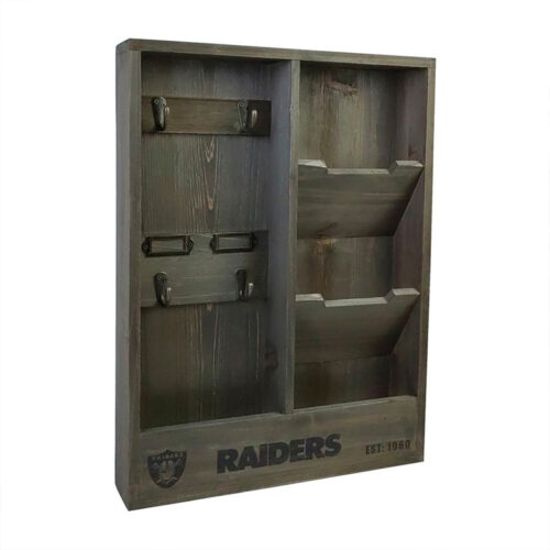 Imperial-Las-Vegas-Raiders-Rustic-Wood-Office-Organizer1