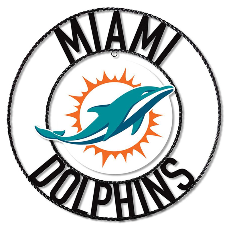 Imperial Miami Dolphins Wrought Iron Wall Art