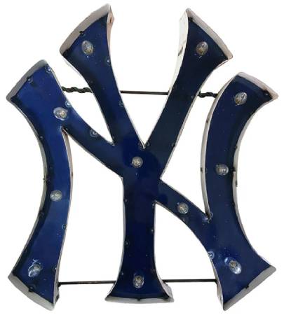 New York Yankees Recycled Logo Sign Main
