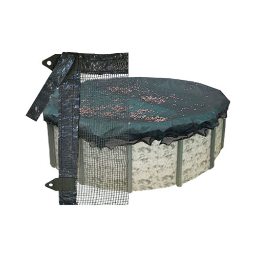 PoolTux LN1935A 16 x 32 Oval Above Ground Leaf Guard 1