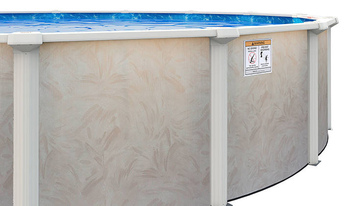 油彩『Poolside』 18' x 33' Oval 52