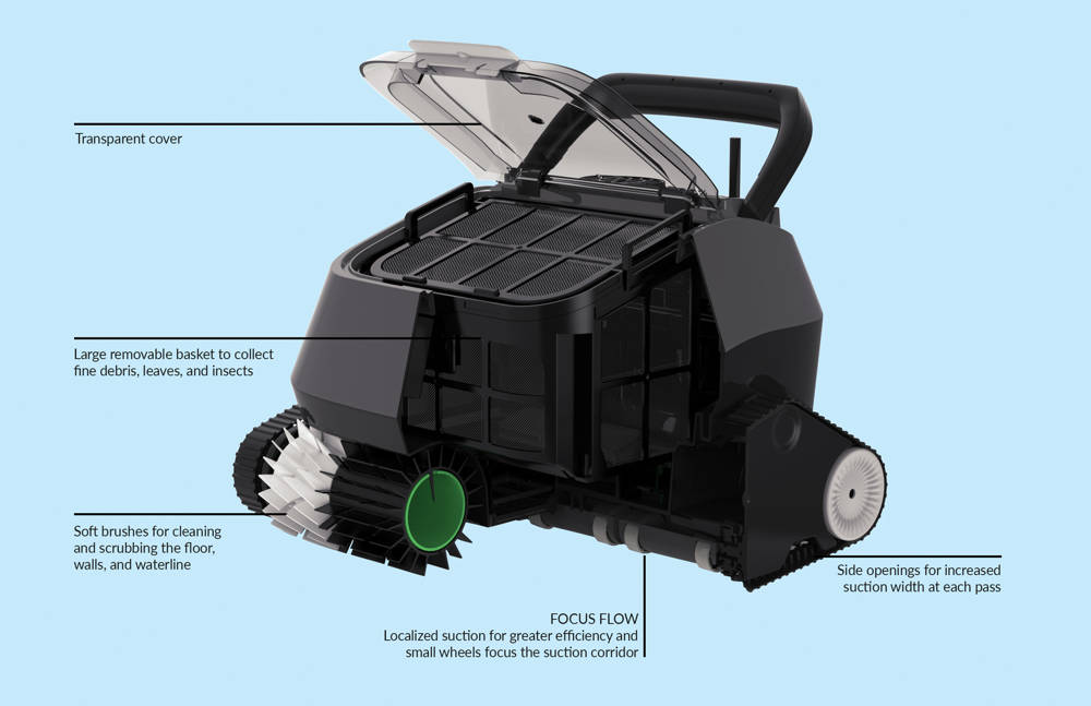 Black Pearl Robotic Cleaner Cutaway