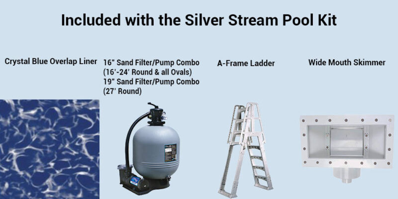 Silver Stream Above Ground Pool Kit Included Accessories