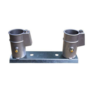 Global 4in Double Socket Aluminum Anchor on 8in Channel