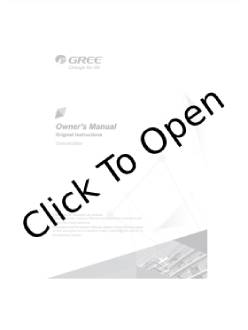 Gree GD50ABWP Product Manual
