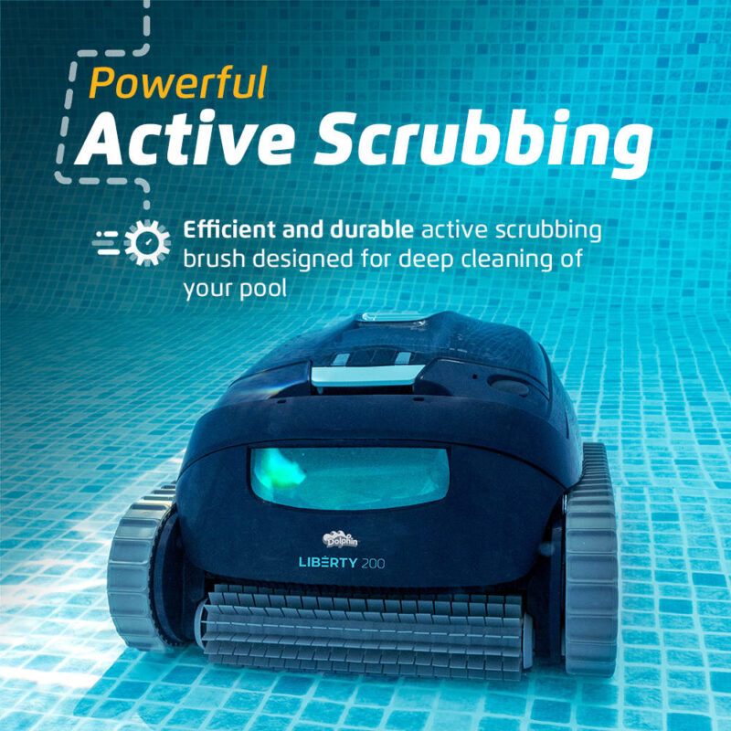 Dolphin Liberty 200 Cordless Robotic Pool Cleaner 8