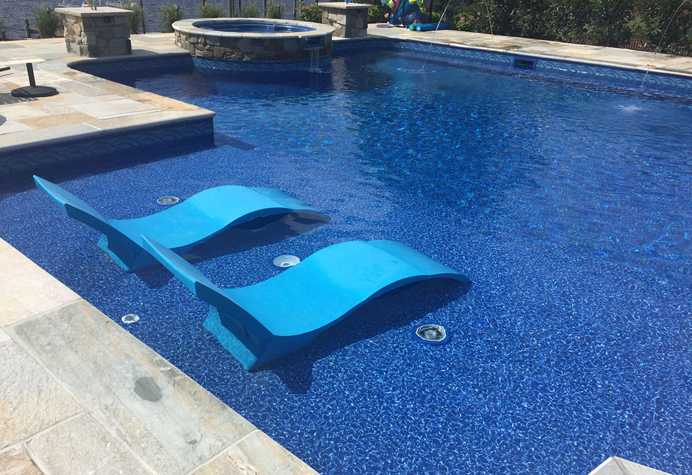 Modesto w Mystic Light Blue Inground Pool Liner