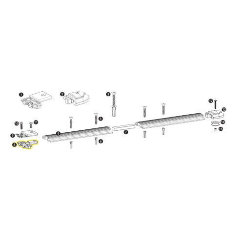 APC Top Track Metal Rope Guide