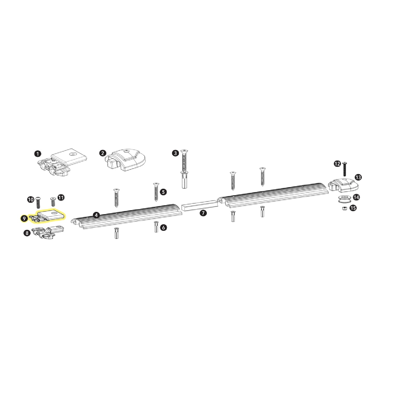 APC Top Track Metal Rope Guide (top) - Pool Warehouse
