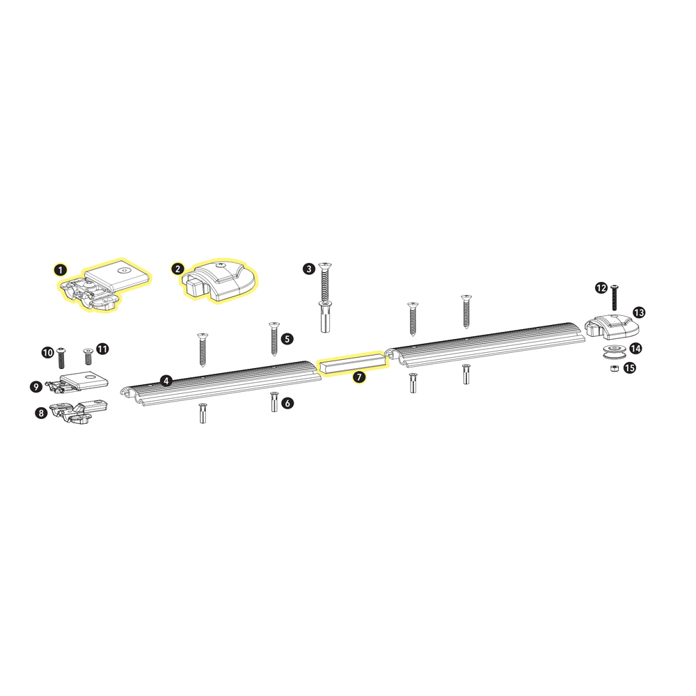 APC Top Track Installation Hardware Kit Pool Warehouse