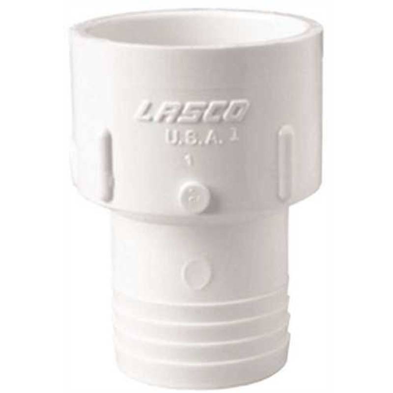 Lasco Fittings 474007 0.75In Insert X Socket PVC Flex Adapter