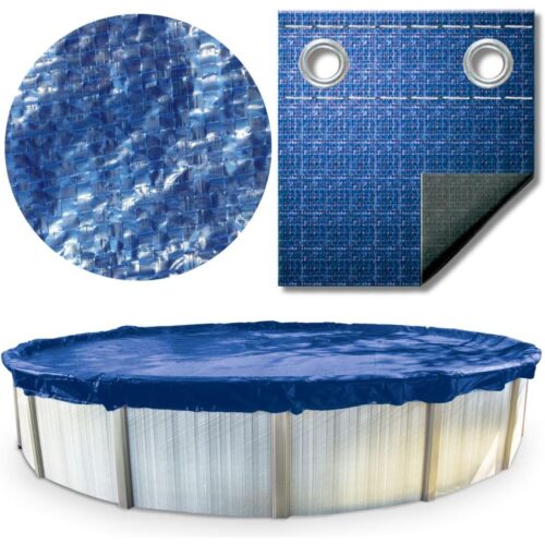 Swimline PCO81531 Super Guard Above Ground Winter Cover Kit, 12 Ft. x 28 Ft., Blue, Oval, with 3 Ft. Overlap 1