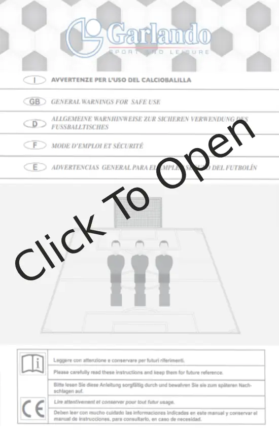 Garlando Manual Pic Garlando Manual Pic