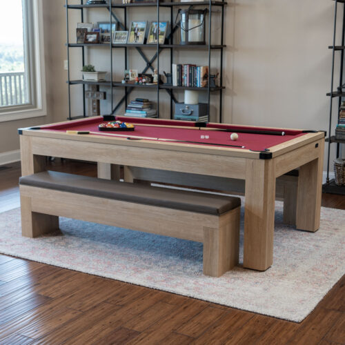 Savannah-Nights-Pool-Table-Tan-with-Red-Felt